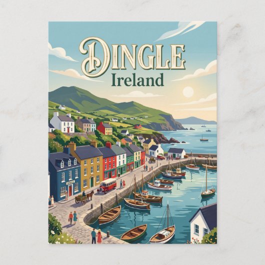 Dingle Ierland Briefkaart (Voorkant)