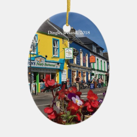 Dingle, Ierland Keramisch Ornament (Voorkant)