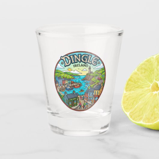 Dingle Ierland Shot Glas (Voorkant)