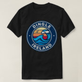 Dingle Ireland  Nautical Waves Design T-shirt (Design voorkant)