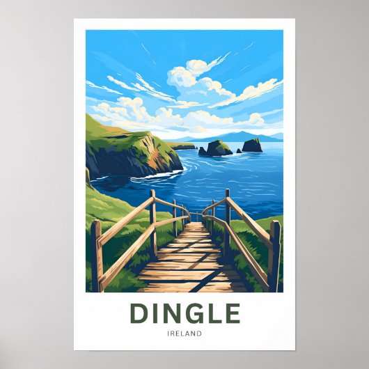 Dingle Ireland Reisprint Poster (Voorkant)