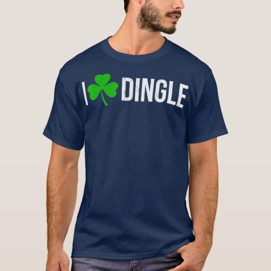 Dingle Ireland Shamrock Heart T-shirt (Voorkant)
