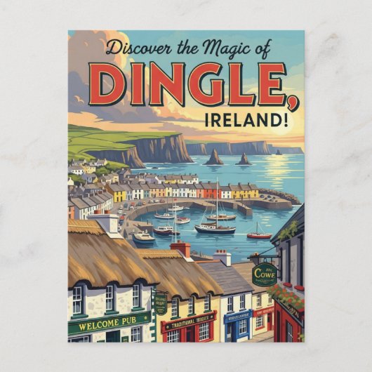 Dingle Ireland Travel Briefkaart (Voorkant)