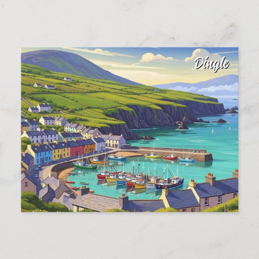  Dingle Ireland Travel Feestdagenkaart (Voorkant)