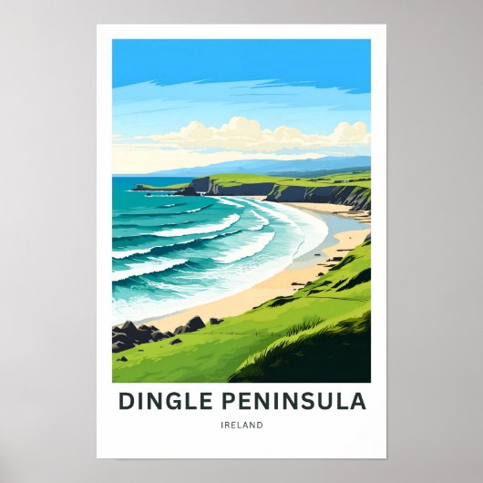 Dingle Peninsula Ierland Reisprint Poster (Voorkant)