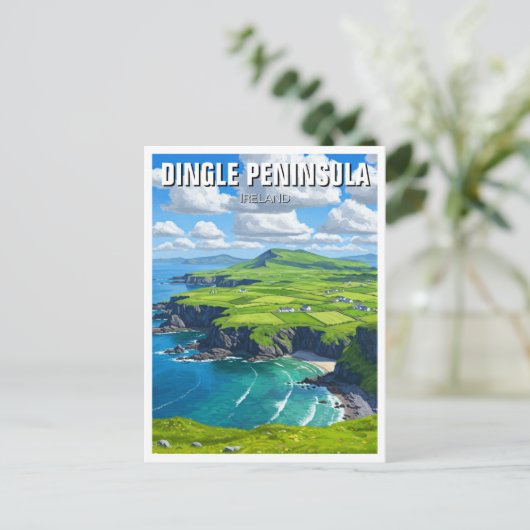 Dingle Peninsula Ierland Reizen Briefkaart (Staand voorkant)