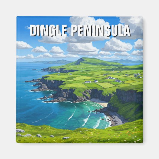 Dingle Peninsula Ierland Reizen Magneet (Voorkant)