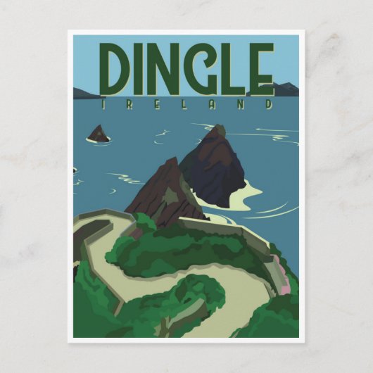 Dingle Peninsula Ireland Travel Briefkaart (Voorkant)