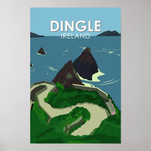 Dingle Peninsula Ireland Travel  Poster (Voorkant)