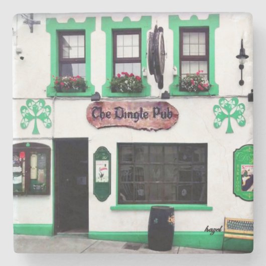 Dingle Pub, Dingle Ireland, Irish Pubs, Irish Pub Stenen Onderzetter (Voorkant)