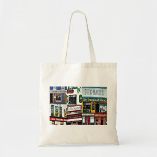 Dingle Pubs Collage, Dingle Ireland, katoen Tote Bag