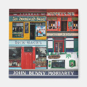 Dingle Pubs Collage, Ierse magneet. Ierland Magneet (Voorkant)