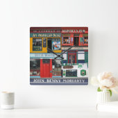 Dingle Pubs Collage, Irish Clock. Ierland Vierkante Klok (Huis)