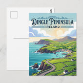 Dingle-schiereiland Ierland Briefkaart (Voorkant / Achterkant)