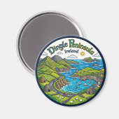 Dingle-schiereiland Ierland Magneet (Voorkant / Achterkant)