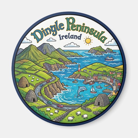 Dingle-schiereiland Ierland Magneet (Voorkant)