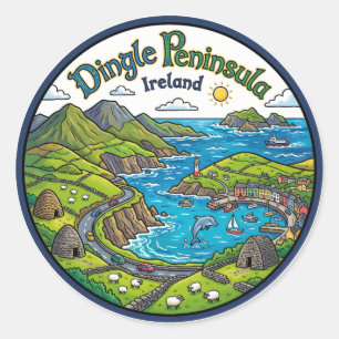 Dingle-schiereiland Ierland Ronde Sticker