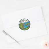 Dingle-schiereiland Ierland Ronde Sticker (Envelop)