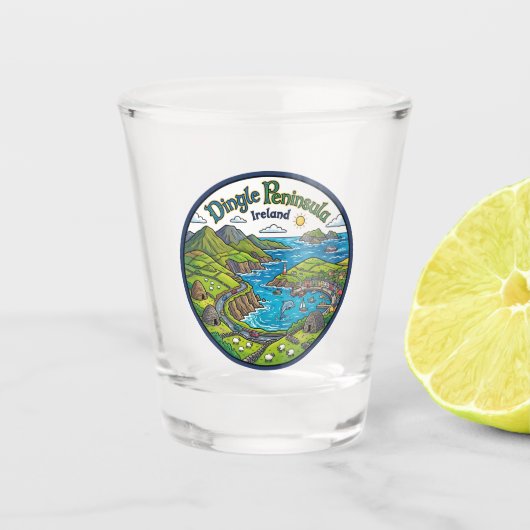 Dingle-schiereiland Ierland Shot Glas (Voorkant)