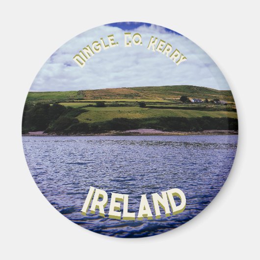 Dingle schiereiland ronde magneet (Voorkant)