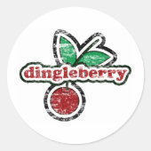 Dingleberry Ronde Sticker (Voorkant)