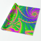 Dinglebes Psychedelic Fused Glass Cadeaupapier (Uitgerold)