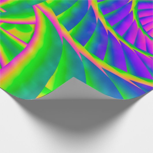 Dinglebes Psychedelic Fused Glass Cadeaupapier (Hoek)