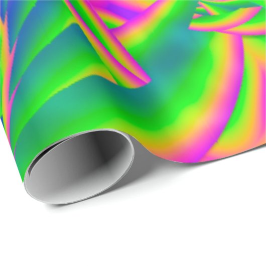 Dinglebes Psychedelic Fused Glass Cadeaupapier (Rol Hoek)