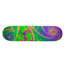 Dinglebes Psychedelic Fused Glass Skateboard