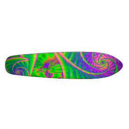Dinglebes Psychedelic Fused Glass Skateboard