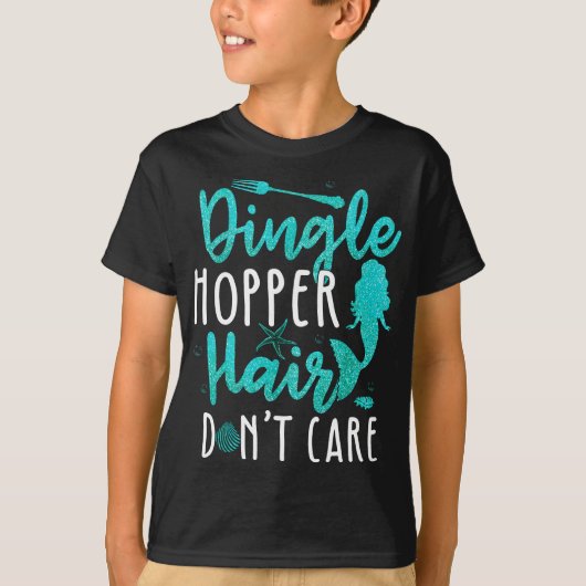 Dinglehopper Haar Maakt niet uit Grappige Zeemeerm T-shirt (Voorkant)