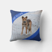 Dingo Australia Wild Dog Custom Blue Boys Kussen (Achterkant)