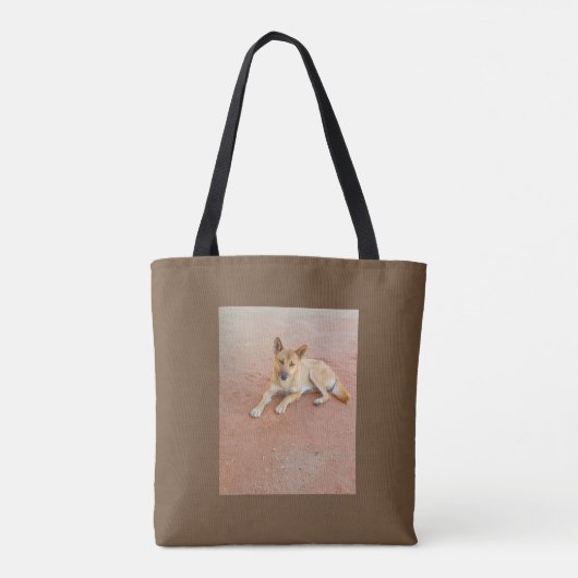 Dingo canvas tas (Achterkant)