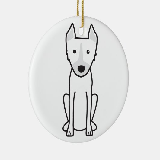 Dingo Dog Cartoon Keramisch Ornament (Rechts)