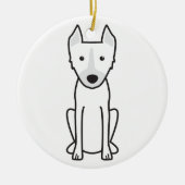 Dingo Dog Cartoon Keramisch Ornament (Voorkant)