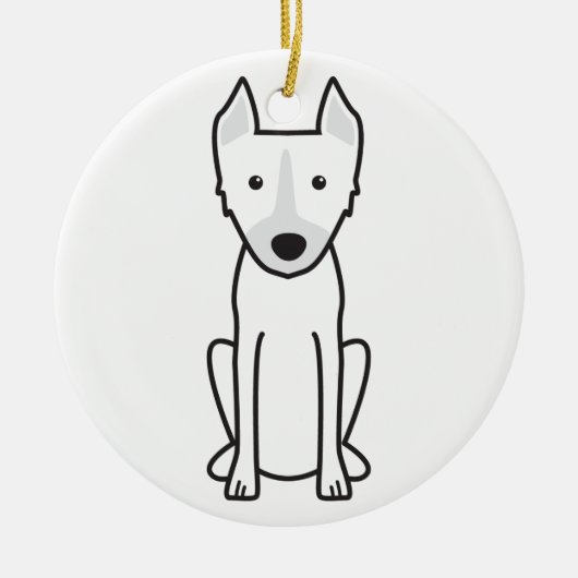Dingo Dog Cartoon Keramisch Ornament (Voorkant)