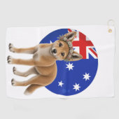 Dingo Een Klein Stukje Australië Golf Handdoek (Horizontaal)