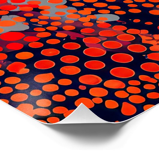 Dingo in Aboriginal Dot Art Style Perfect Poster (Hoek)