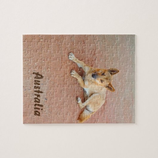 Dingo jigzaagpuzzel legpuzzel (Horizontaal)