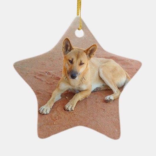 Dingo Keramisch Ornament (Achterkant)