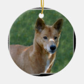 Dingo Kerstsierent Keramisch Ornament (Voorkant)