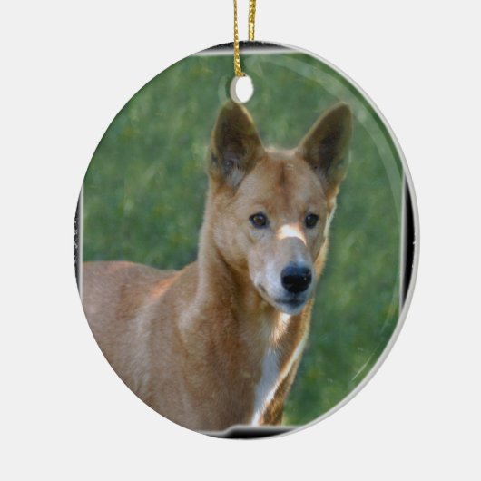 Dingo Kerstsierent Keramisch Ornament (Links)