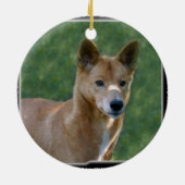 Dingo Kerstsierent Keramisch Ornament (Achterkant)