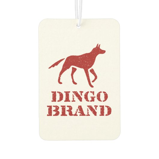 Dingo Merk Meel  Stencil Print Luchtverfrisser (Achterkant)