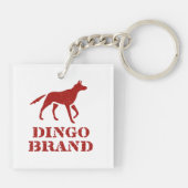 Dingo Merk Meel  Stencil Print Sleutelhanger (Achterkant)