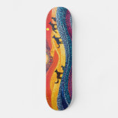Dingo Pack - Aboriginal stijl - Skateboard Deck (Voorkant)