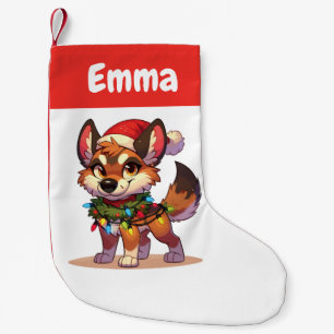 Dingo Vrolijk Kerstfeest Winter Dieren Schattige D Kleine Kerstsok
