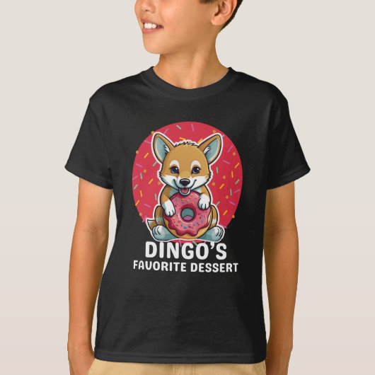 Dingo's favoriete dessert t-shirt (Voorkant)