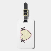 Dingus Bows & Hart Gepersonaliseerde Canvas tas Bagagelabel (Voorkant verticaal)