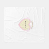 Dingus Bows & Heart gepersonaliseerd Fleece Deken (Voorkant (Horizontaal))